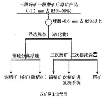 pg电子官方网站 锡石多金属氧硫混合矿选矿流程