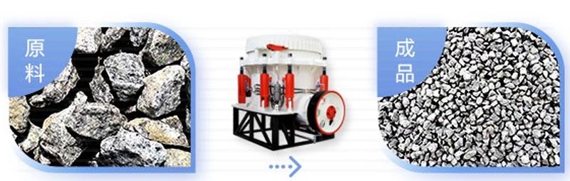 圆锥碎石机破碎物料成品展示